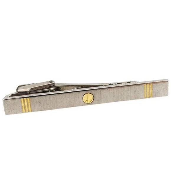 Dunhill tie pin × silver plated Gold material Authentic Used